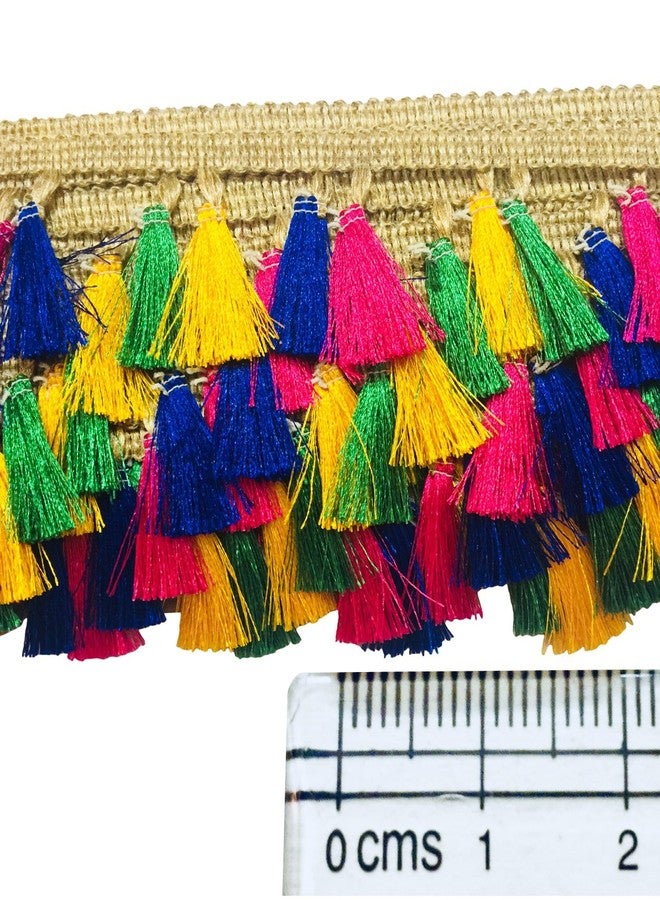 La Shield Eerafashionicing Fabric Laces for Dresses, Craft and Home Decor (Multicolour, 9.5 m) - Image 4