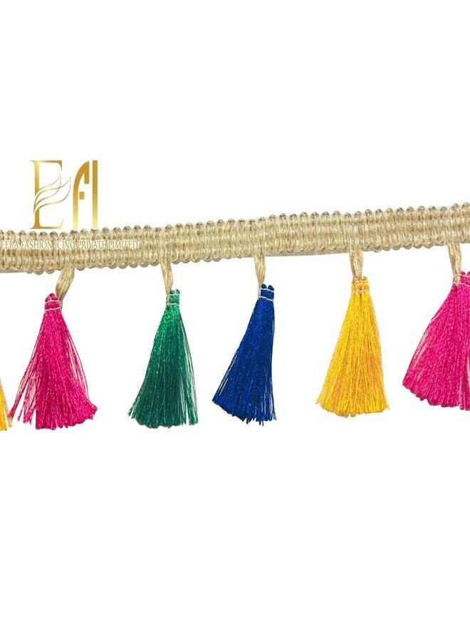 La Shield Eerafashionicing Fabric Laces for Dresses, Craft and Home Decor (Multicolour, 9.5 m) - Image 1