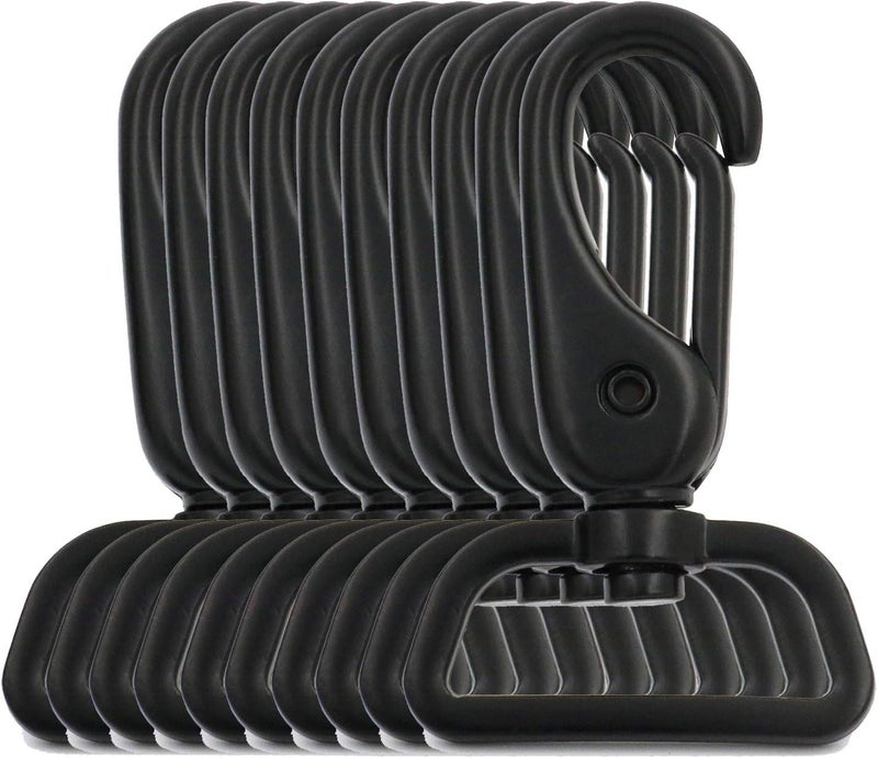BIKICOCO 1'' Swivel Trigger Lever Snap Hook Lobster Claw Clasp Spring Loaded Clip, Flat-D-Ring Ended - Image 1