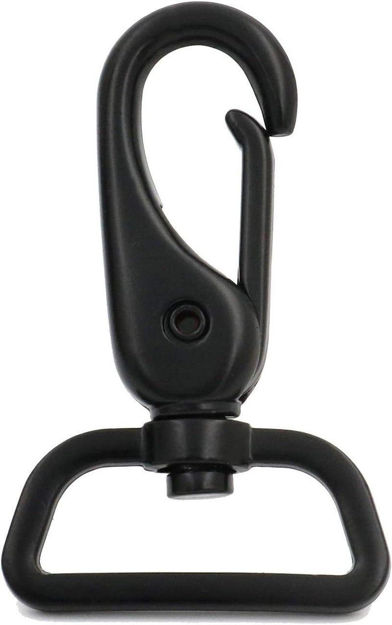 BIKICOCO 1'' Swivel Trigger Lever Snap Hook Lobster Claw Clasp Spring Loaded Clip, Flat-D-Ring Ended - Image 5