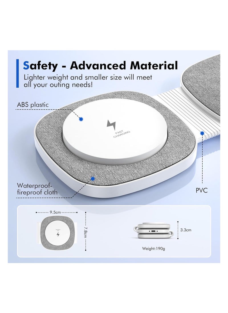3 in 1 Wireless Charger For Apple,Magnetic Foldable Charging Station