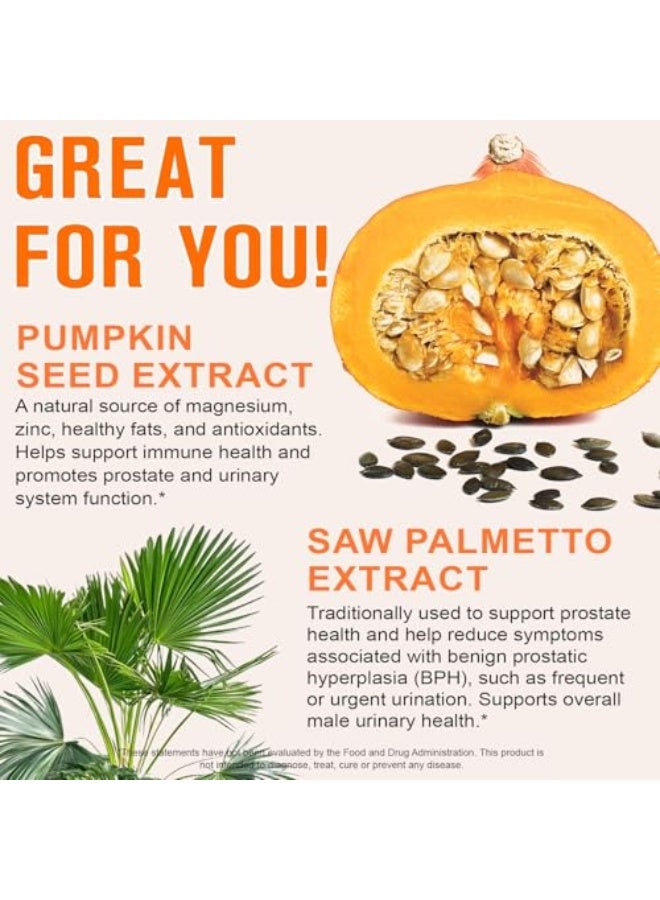 بامكين كبسولات زيت بذور القرع - زيت بذور القرع لنمو الشعر | زيت بارد مضغوط يحتوي على أحماض دهنية أساسية و فيتوستيرولات | يدعم صحة الشعر والجهاز البولي والمثانة والبروستاتا (300 قطعة) - Image 5