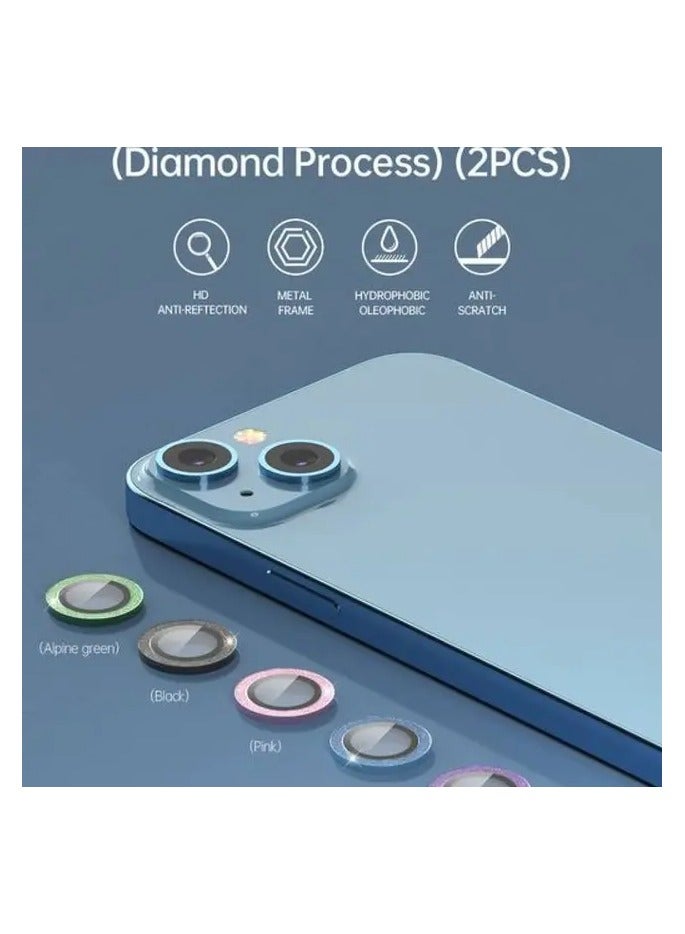 ديفيا واقي عدسة الكاميرا من سلسلة Peak Series لجهاز iPhone Pro 14 / 14 Pro Max مع معالجة ماسية (3 قطع) / تصوير واضح ومحدد / جودة عالية الدقة / عدسة شفافة للغاية / مخطط جريء - أزرق سييرا - Image 4