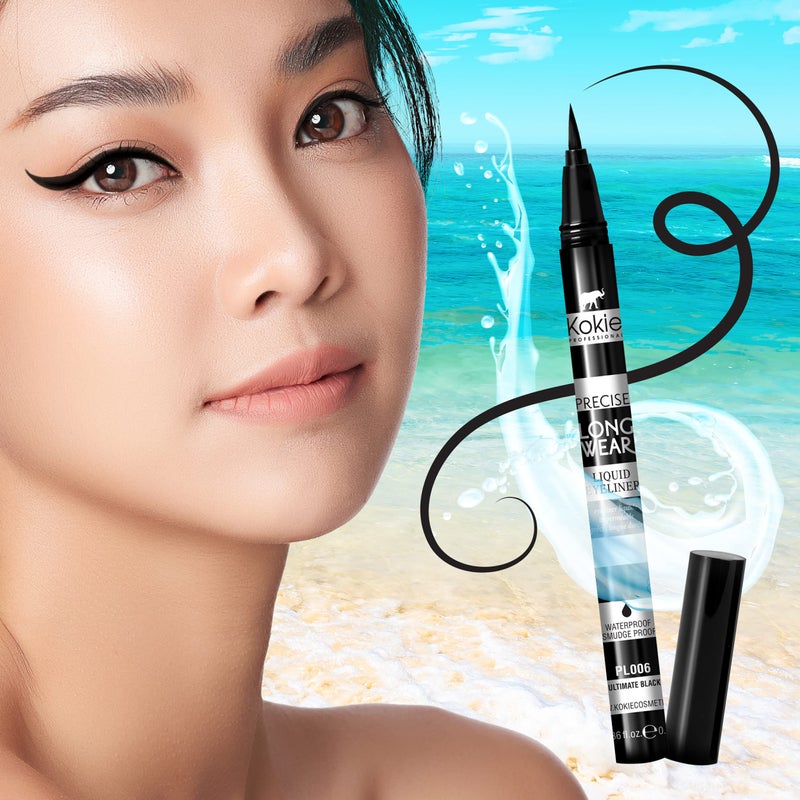 Kokie Precise Longwear Liquid Eyeliner, Waterproof, Smudge Proof - Image 5
