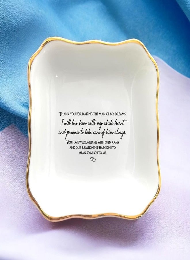 BAT Trang Ceramic Jewelry Dish, I Will Love Him with My Whole Heart, Mother in Law Wedding Gifts, Mother of The Groom Gifts from Bride, Bridal Shower Gift, Bonus Mom Gift - Image 4