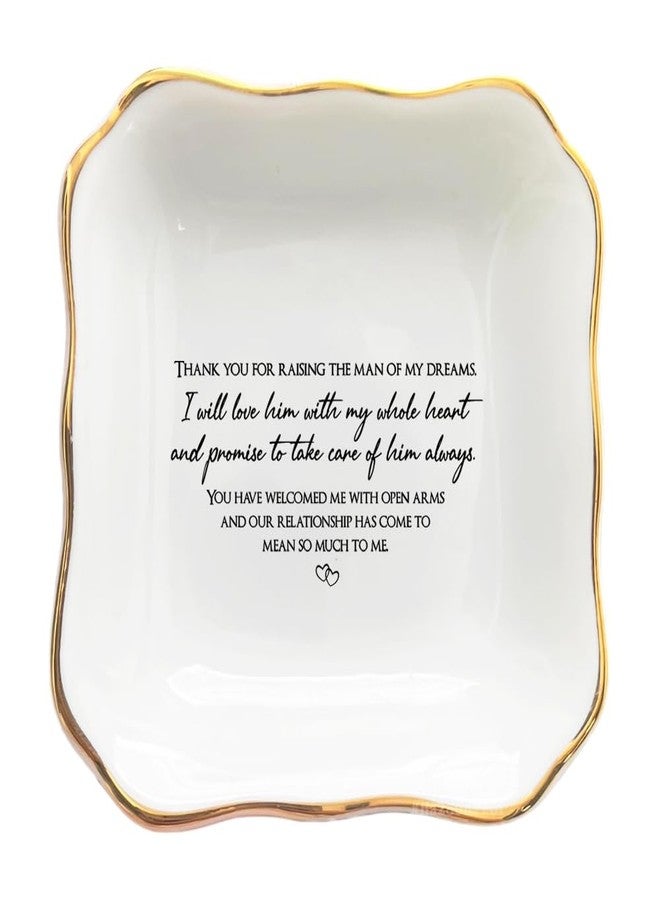 BAT Trang Ceramic Jewelry Dish, I Will Love Him with My Whole Heart, Mother in Law Wedding Gifts, Mother of The Groom Gifts from Bride, Bridal Shower Gift, Bonus Mom Gift - Image 1