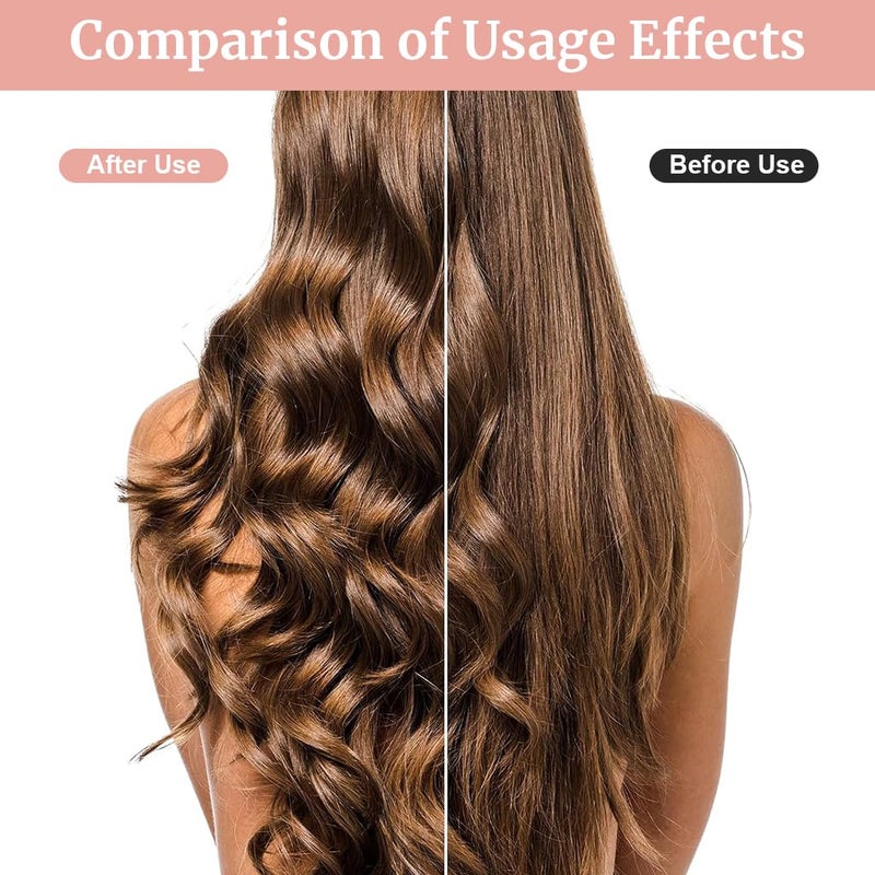 M'AYCREATE MAYCREATE® 6PCS Heatless Hair Curler to Sleep in No Heat, Satin Heatless Curls Overnight Rods Curling Set Jumbo Foam Sponge Hair Rollers Curlers for Long Hair Women Styling Tool, Beige - Image 5