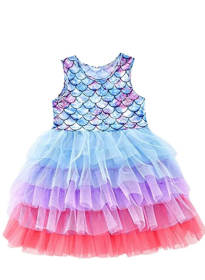 GROWSTEADY Girls Dresses for Summer Short Sleeve Kid Clothes Party  - Image 1