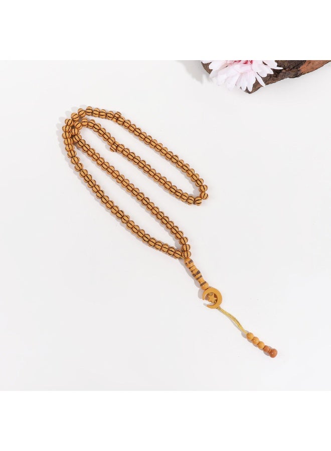 NIBEMINENT 33 Muslim Prayer Beads Yellow/11mm