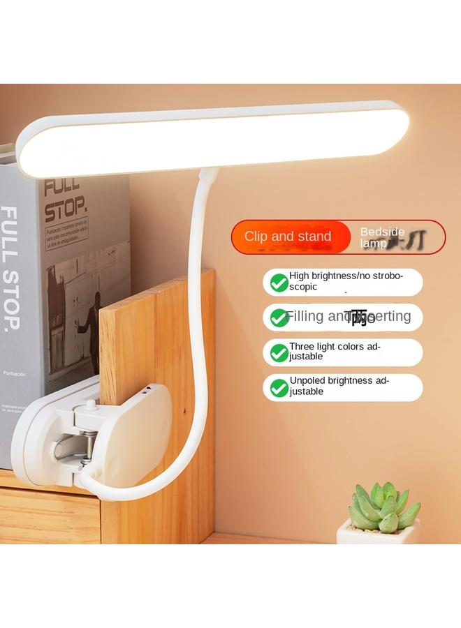 Bluejw Table Lamp Led Bedroom Learning Creative Clip Lamp Student Eye Protection Bedside Reading Dormitory Filling Dual-purpose Small Table Lamp - Image 2