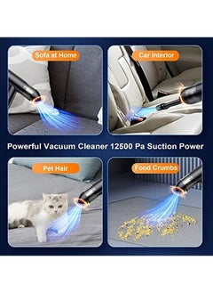 Homeosoobone Compressed Air Duster, Electric Air Duster and Vacuum 2 in 1, 3-Gear to 91000RPM, 7600mAh Cordless Duster Replaces Air Cans /Pump for Computer Keyboard Camera Car Home Cleaning  - Image 5