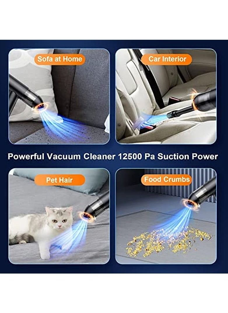 Homeosoobone - Electric Air Duster and Vacuum 2 in 1, 3-Gear to 91000RPM, 7600mAh Cordless Duster Replaces Air Cans /Pump for Computer Keyboard Camera Car Home Cleaning - Image 1