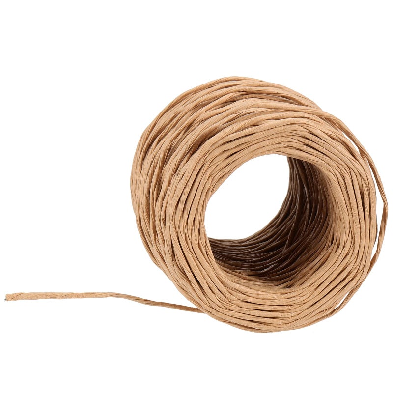 MOUYAT 4 Rolls Total 656 Feet 21 Gauge 2mm Natural Floral Bind Wire Wrap Twine, Paper Covered Rustic Vine Wrapping Wire for Craft, Flower Bouquets Crown, Christmas Wreaths, Wedding, Weaving - Image 4