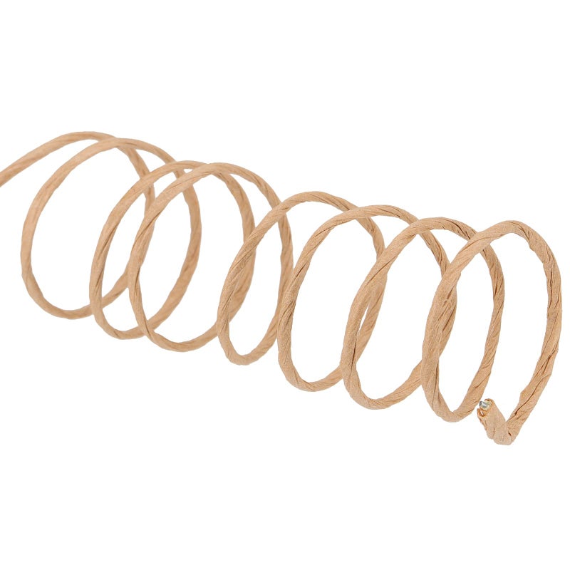 MOUYAT 4 Rolls Total 656 Feet 21 Gauge 2mm Natural Floral Bind Wire Wrap Twine, Paper Covered Rustic Vine Wrapping Wire for Craft, Flower Bouquets Crown, Christmas Wreaths, Wedding, Weaving - Image 3