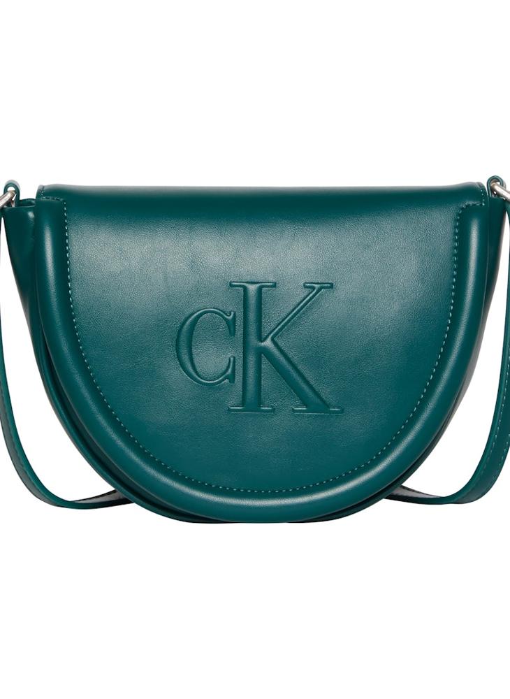 CALVIN KLEIN Logo Raised Saddle Crossbody - Image 2
