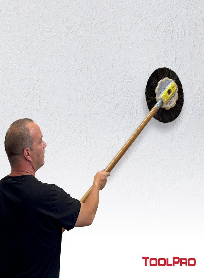 TOOLPRO فرشاة ToolPro المصنوعة من شعر الخيل مقاس 8 بوصات - فرشاة نسيج احترافية لتشطيب الجدران الجافة والأسقف - Image 5