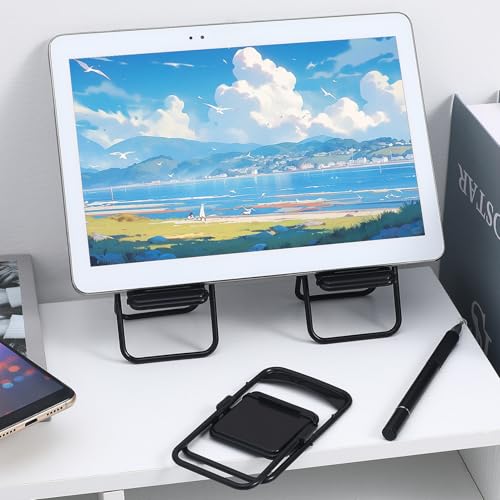 DOITOOL Mini Folding Chair Phone Stand Holder 12 PCS Doll House Folding Chair Models 16 Scale Miniature Foldable Chairs Mini Plastic Chairs for Dollhouse Decoration - Image 5