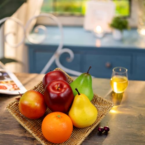 Lorigun Artificial Fruits Pack,Fake Fruits for Home Decor,Simulation Fruit Set,Faux Fruits Set for Party Chirstmas Decortion,Fruit Modle for Photoshoot,Fake Apples,Pomegranate,Mixture Fruits 6 Pieces/Set - Image 3