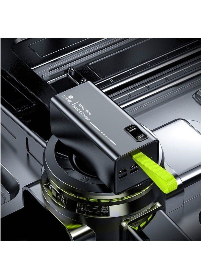 زوم بلس بطارية احتياطية Zoom Plus ZP50B بسعة 50000 مللي أمبير في الساعة مع 22.5 وات PD و4 منافذ USB وشاشة عرض - Image 3