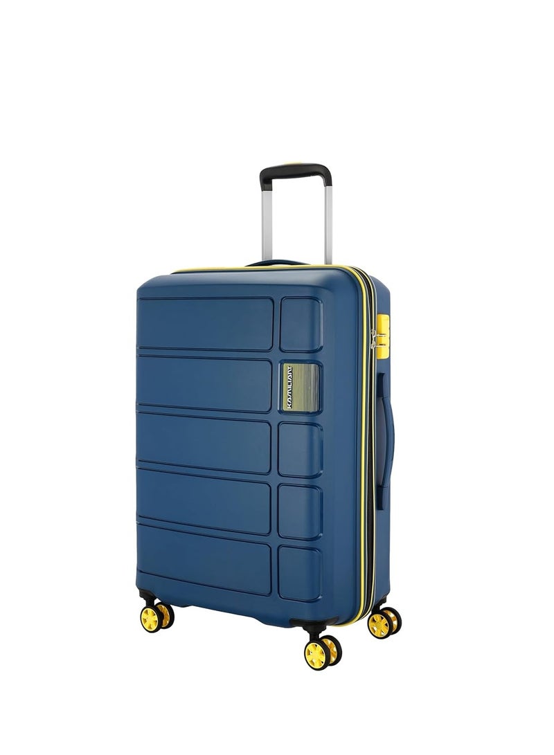 Kamiliant by American Tourister Harrier Zing|Trolley Bag Check-in Large Size (79 cms) for Travel| Hard Case Polypropylene (PP) Suitcase|360° 8-Wheel Spinner Luggage Trolley|Combination Lock|Navy Blue - Image 1