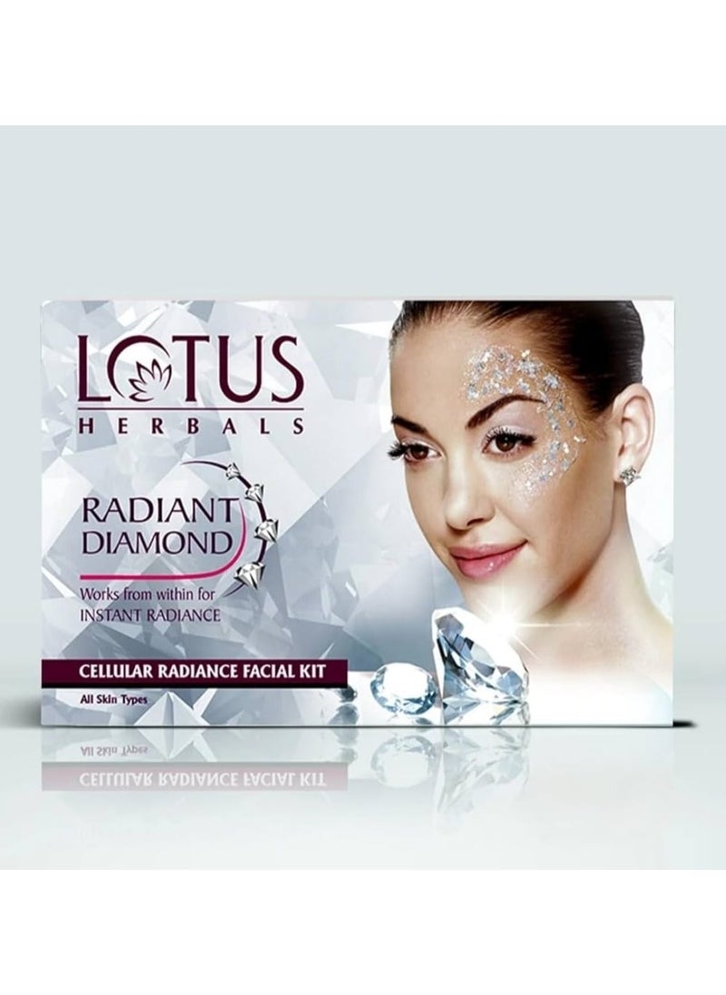 Lotus Herbals Radiant Diamond Cellular 4 in 1 Facial Care Kit 