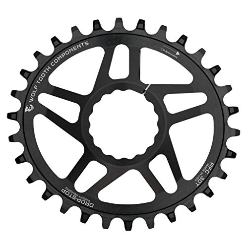 Wolf Tooth Elliptical Mountain Bike Direct Mount Oval Chainring for Race Face Cranks (30 Tooth, Boost, PowerTrac, MTB) - Image 1