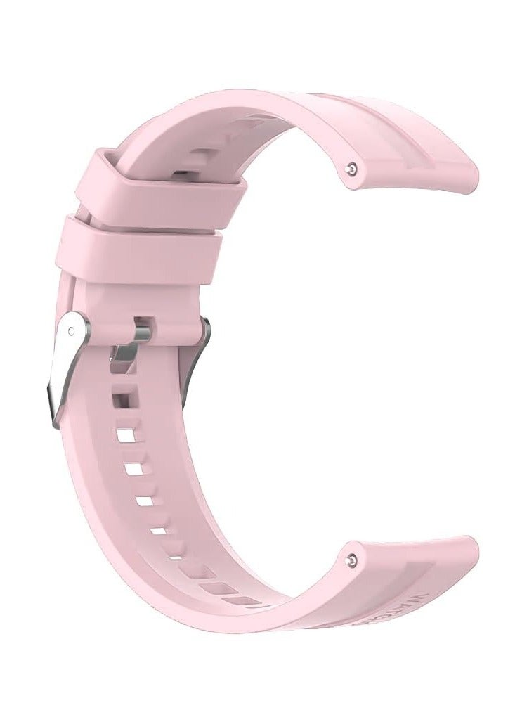 Silicone Band 20MM For Samsung Gear Sport/Watch 6/5/4 40mm 44mm/Watch 6 Classic 43mm 47mm/ 5 Pro 45mm/S2 classic/Active 2 40mm 44mm/Amazfit GTS/2/2e/GTS3/3 Pro/GTS4/2 Mini/3 Mini/4Mini Pink - Image 2