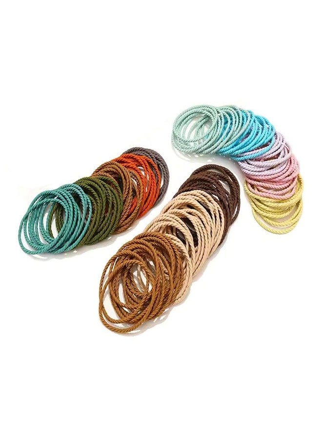 GITGRNTH Soft Cotton Hair Ties for Women - No Damage Elastic Hair Bands - Durable Rubber Band for Women - Ideal Ponytail Holders - Comfortable Hair Accessories - Gentle on All Types - Perfect for Thick and Thin - Scrunches for - Kids Rubber Band (Elastic Hair Bands_25 Pic, Regular) - Image 1