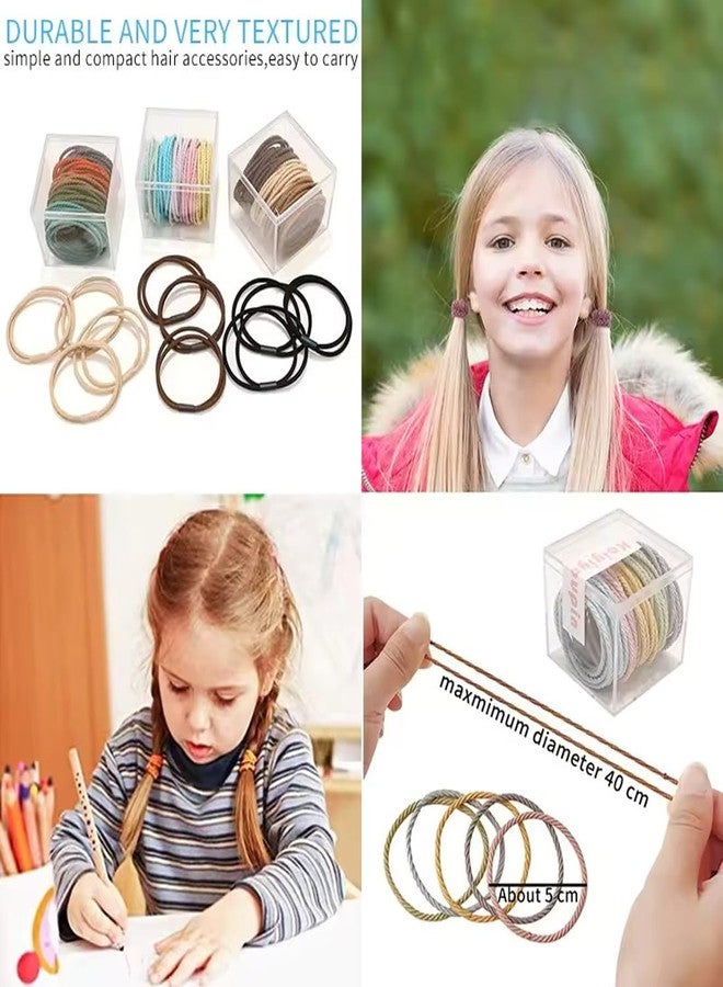 GITGRNTH Soft Cotton Hair Ties for Women - No Damage Elastic Hair Bands - Durable Rubber Band for Women - Ideal Ponytail Holders - Comfortable Hair Accessories - Gentle on All Types - Perfect for Thick and Thin - Scrunches for - Kids Rubber Band (Elastic Hair Bands_25 Pic, Regular) - Image 4