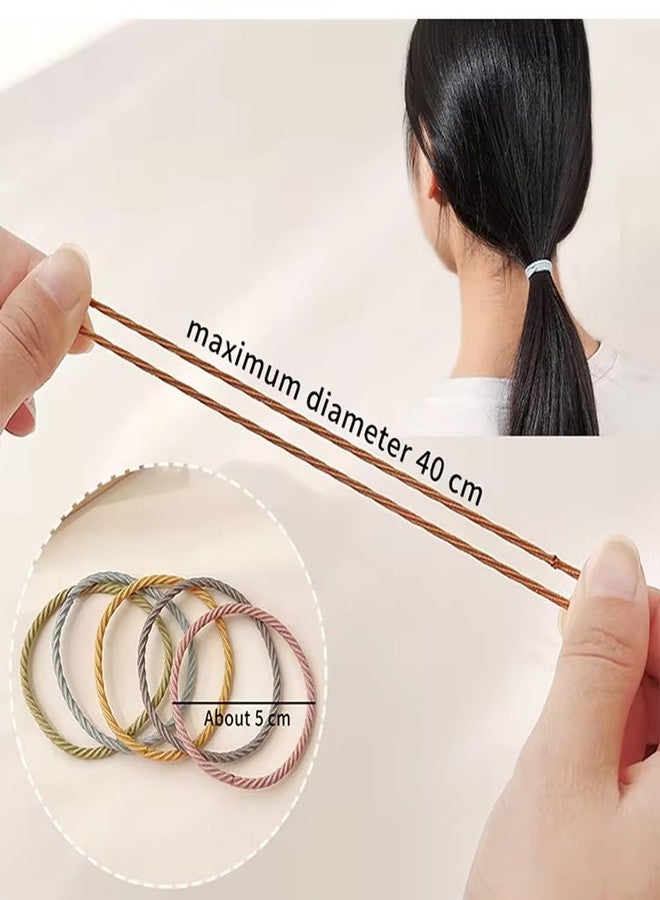 GITGRNTH Soft Cotton Hair Ties for Women - No Damage Elastic Hair Bands - Durable Rubber Band for Women - Ideal Ponytail Holders - Comfortable Hair Accessories - Gentle on All Types - Perfect for Thick and Thin - Scrunches for - Kids Rubber Band (Elastic Hair Bands_25 Pic, Regular) - Image 3