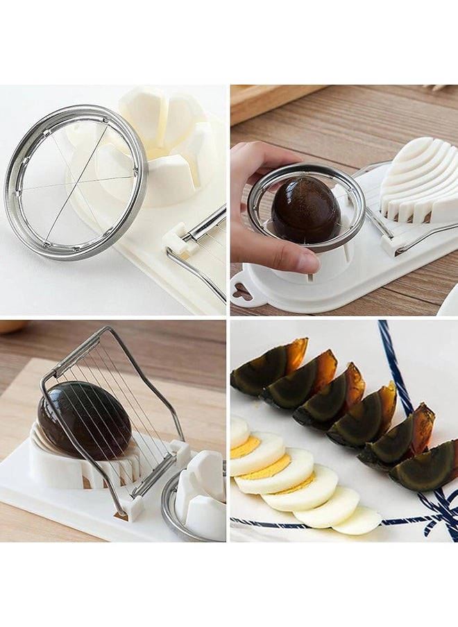ShebSheb 2 In 1 Multipurpose Egg Slicer,Egg Cutter With Stainless Steel Cutting Wire for Hard Boiled Eggs and Soft Fruits  - Image 5