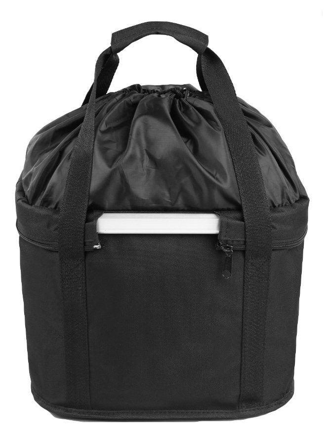 Loquat Waterproof Bicycle Front Basket,Bicycle Front Basket Removable Waterproof Bike Handlebar Canvas Basket Pet Carrier Frame Bag - Image 3