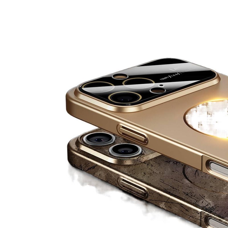 غطاء MagSafe بPC لـ iPhone 13 مع لمسة نهائية غير لامعة ومغناطيس قوي مع مقاوم للصدمات مع حماية من السقوط باللون برتقالي مغناطيسي للاستخدام الداخلي للرحلات اليومية للتخزين العملي - Image 4