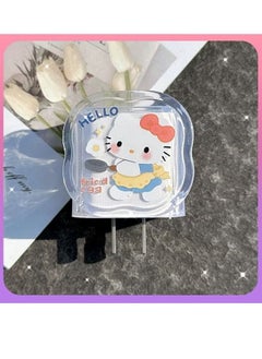 Generic 3D Fast Charger Protector For IPhone Series /18W / 20W / iPhone 15 Pro Fast Charging Cable Charger Head Protective Cover Cable Accessory Data Cable Protective Sleeve(Cartoon HelloKitty)  - Image 4