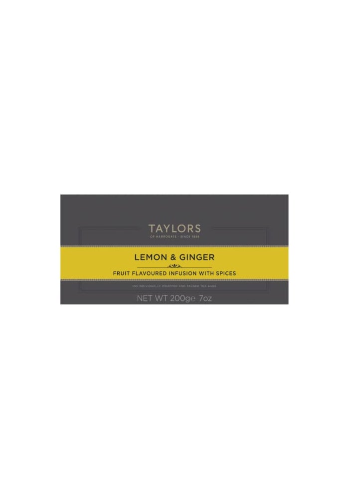Taylors of Harrogate Lemon & Ginger Herbal Tea, 100 Count (Pack of 1) - Image 4