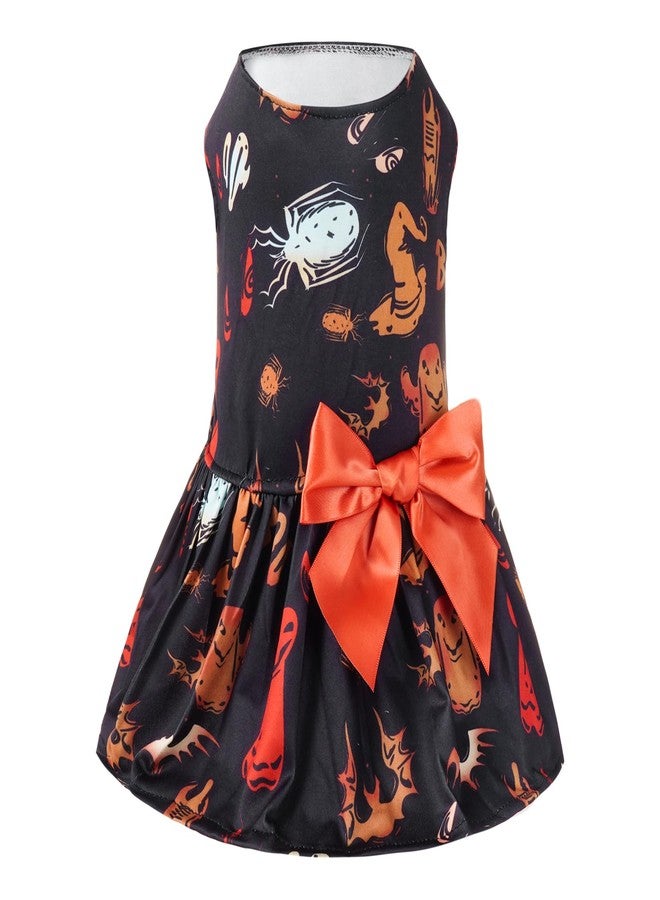 تونج كلاود زي تنكري خفيف الوزن على شكل عنكبوت وقرع من تونغ كلاود للهالوين، زي للكلاب، فستان جرو، فستان حفلة للكلاب، قطعة واحدة مع فيونكة، ملابس للقطط في العطلات - Image 1