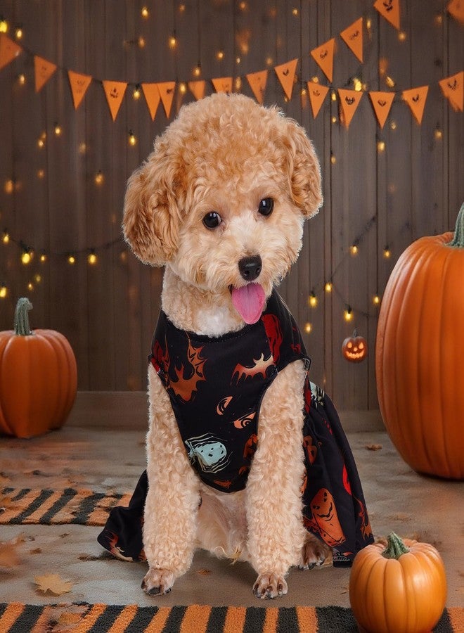 تونج كلاود زي تنكري خفيف الوزن على شكل عنكبوت وقرع من تونغ كلاود للهالوين، زي للكلاب، فستان جرو، فستان حفلة للكلاب، قطعة واحدة مع فيونكة، ملابس للقطط في العطلات - Image 4