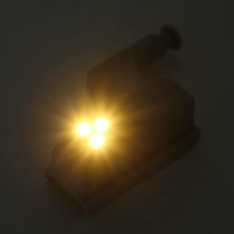 HEEPDD 10 Sets Cabinet Hinge LED Light, with 3 Brightness Modes, Motion Sensor Activated for Kitchen, Closet and Living Room 10 Sets Cabinet Hinge LED Light, ABS Material Nan Lighting (Warm + - Image 5