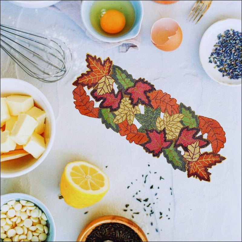 Purina Multicolor Table Runner Heat Resistant Dining Table Runner for Dining Table Party, Modern Dining Room-TR027