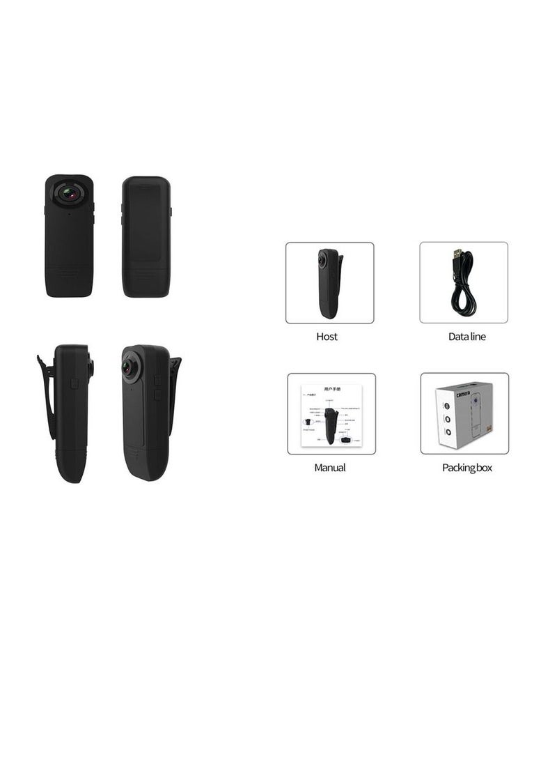 AROAQ - Mini Camera With Back Clip 1080P Action Cam Supports Multiple Systems For Sports And Small Bicycle Mount - Image 1