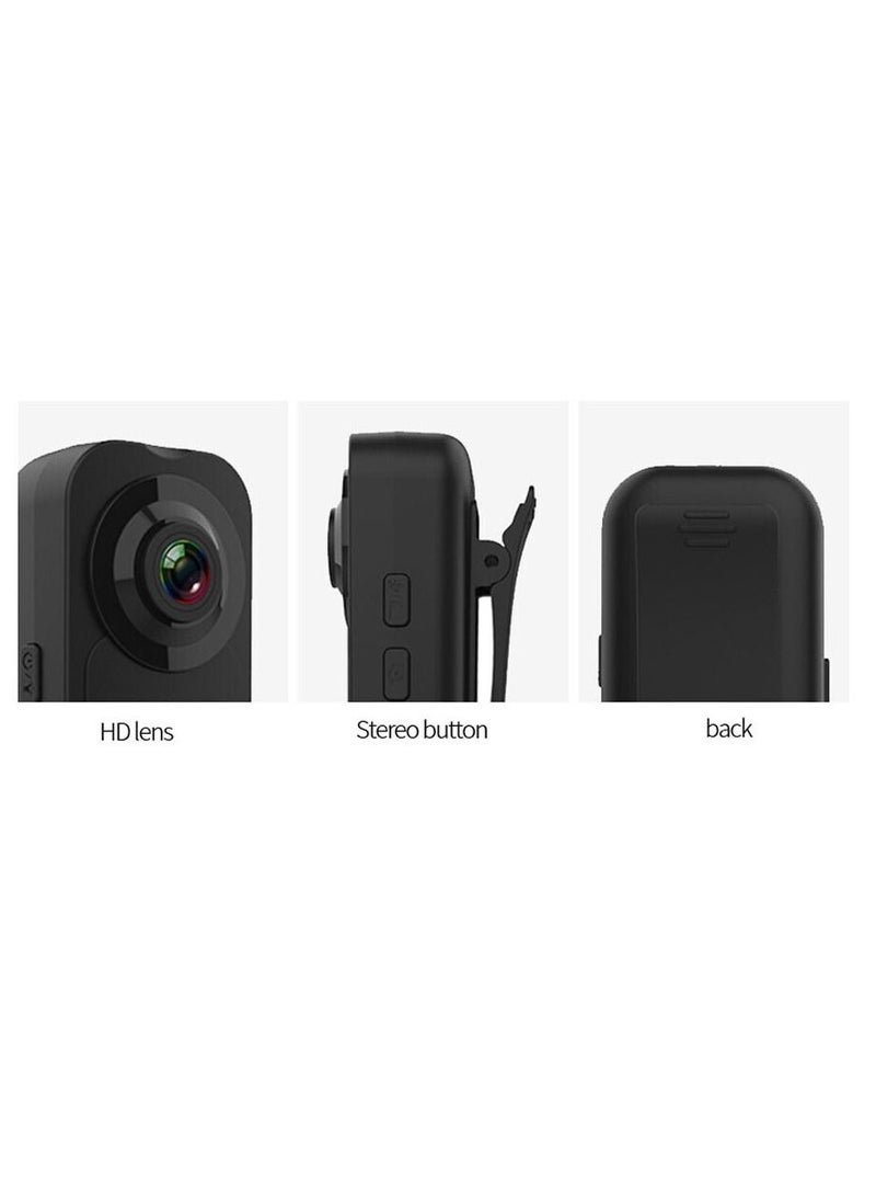 AROAQ - Mini Camera With Back Clip 1080P Action Cam Supports Multiple Systems For Sports And Small Bicycle Mount - Image 1