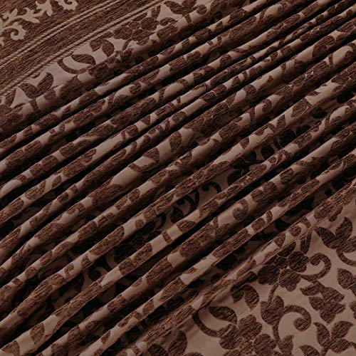 Victor Victor Splash CoralCotton Viscose Double Bedcover with Pillow Covers Easy WashExtra Soft BreathableFade Resistant Cooling 90 x 100 228cm x 254cm Coffee  - Image 4
