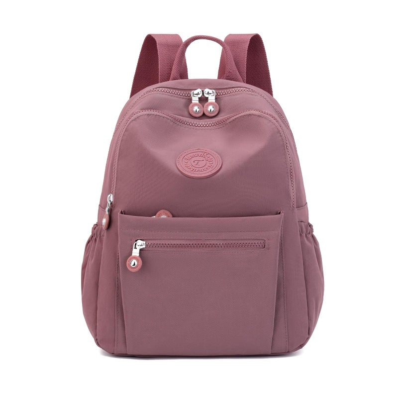 Tanweibago Mini Nylon Women Backpacks,11L Small Ladies backpacks Casual Lightweight Women Shopping Travel Daypack (Carmine) - Image 1