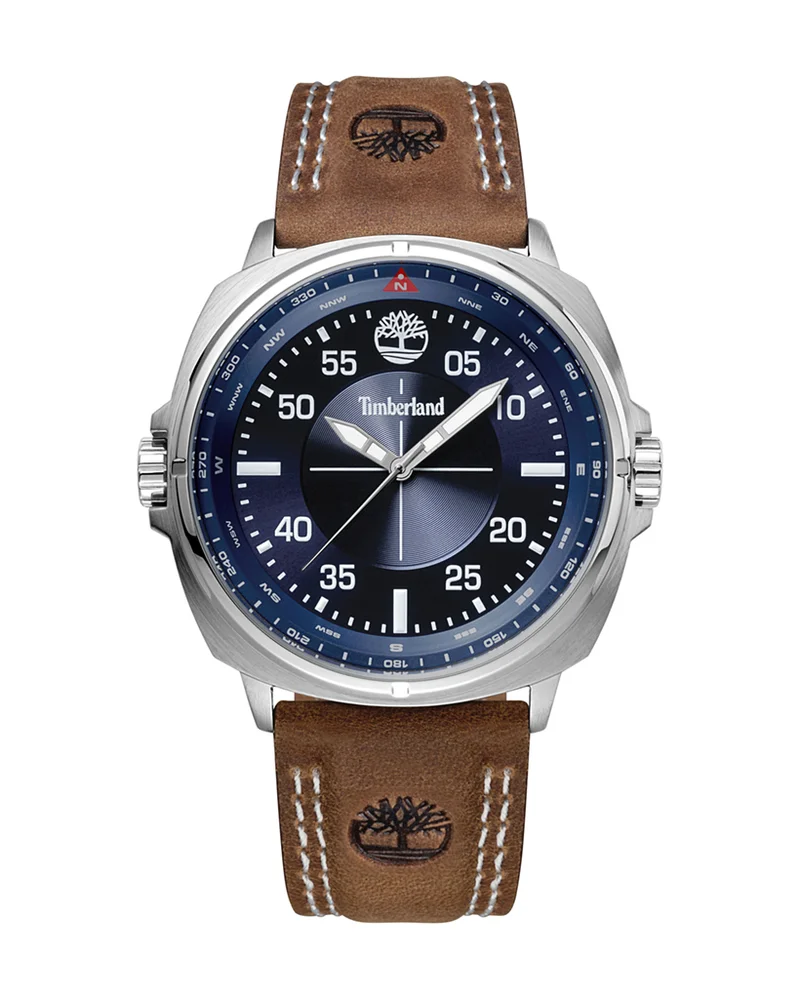 Timberland Williston Men's Analog Watch With Brown Leather Strap T TBL15516JS-03