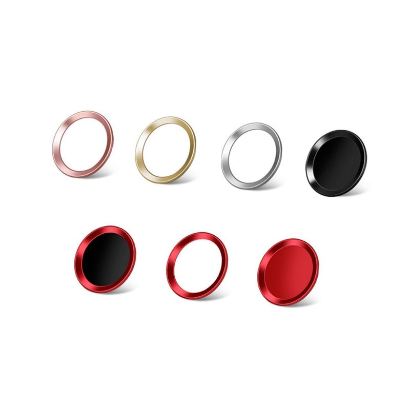 Home Key Fingerprint Recognition Button Sticker Metal Copper Self Adhesive Door Accessory - Image 2