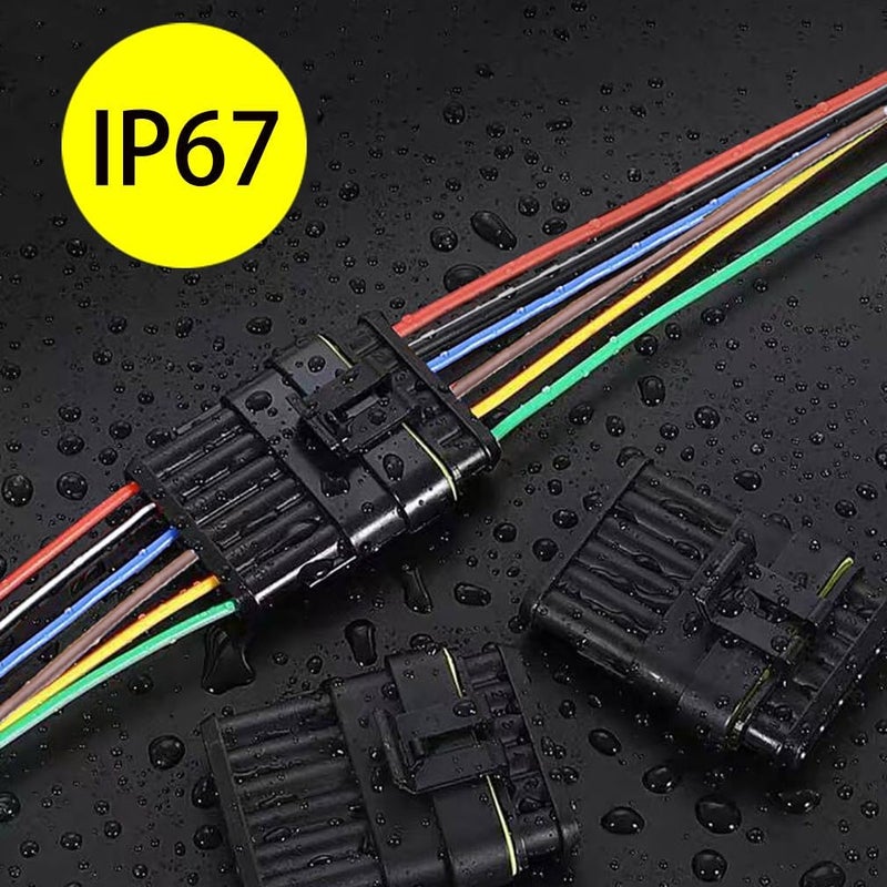 YETOR 6Pin Connector,16AWG Way Car Waterproof Electrical Connector, Auto Electrical Wire Connectors Marine for Car, Truck, Boat, and Other Wire Connections.(3 Pack) - Image 2