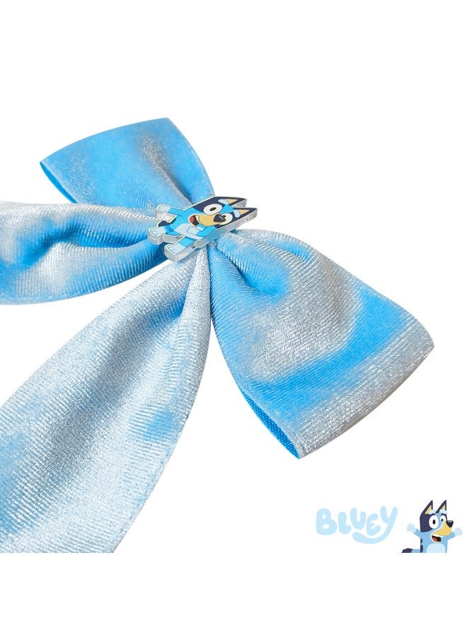 لوف هير ربطة شعر طويلة من LUV HER Bluey للبنات مع مشبك على شكل تمساح مع سحر Bluey - إكسسوار شعر، للأعمار من 3 سنوات فما فوق - Image 4