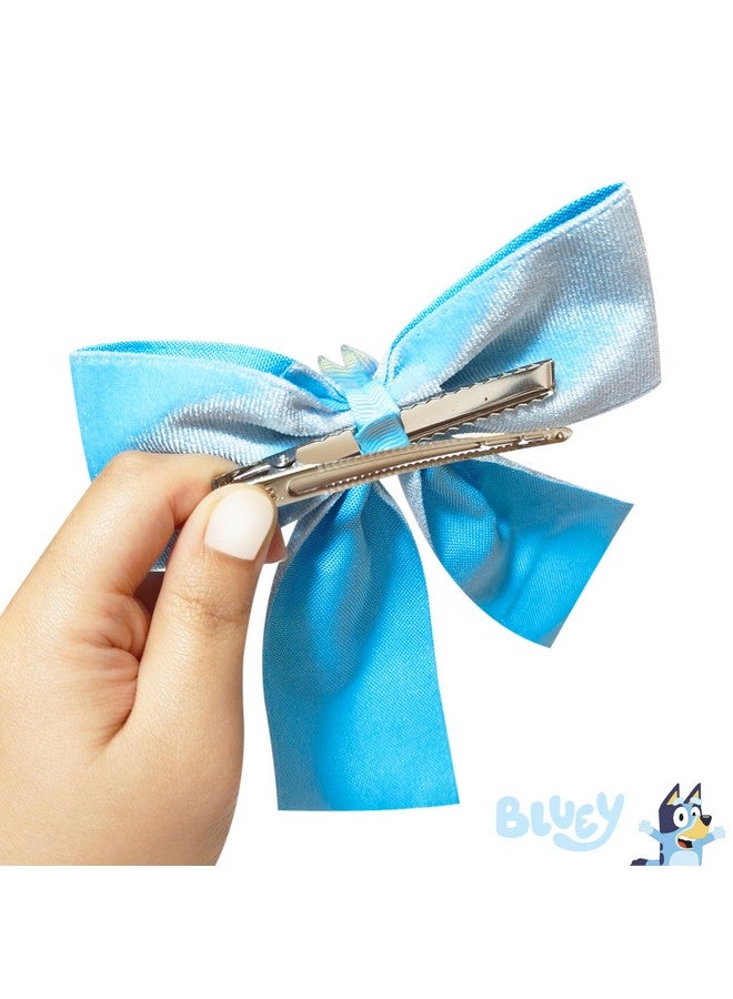 لوف هير ربطة شعر طويلة من LUV HER Bluey للبنات مع مشبك على شكل تمساح مع سحر Bluey - إكسسوار شعر، للأعمار من 3 سنوات فما فوق - Image 5