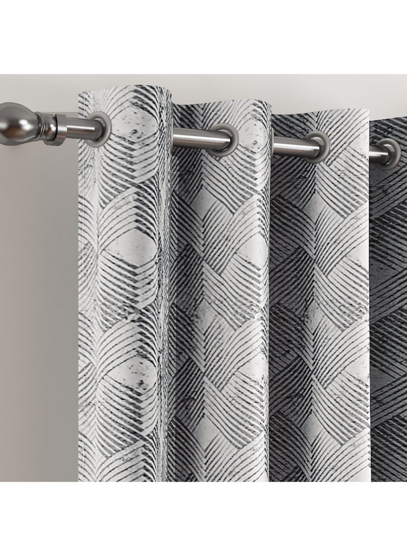 Home Box Eco Era Riah 2-Piece Jacquard Curtain Set 280 x 135 cm - Image 2