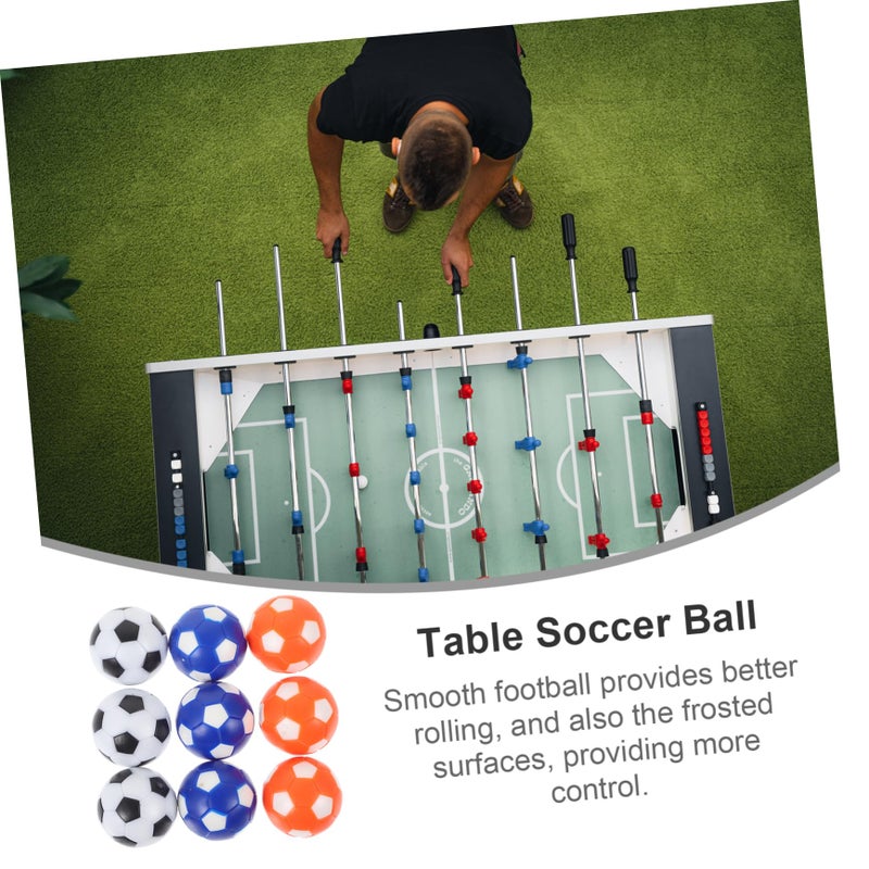 9Pcs 28mm Colorful Mini Foosball Table Balls Set Replacement Soccer Game Accessories For Indoor Use - Image 3